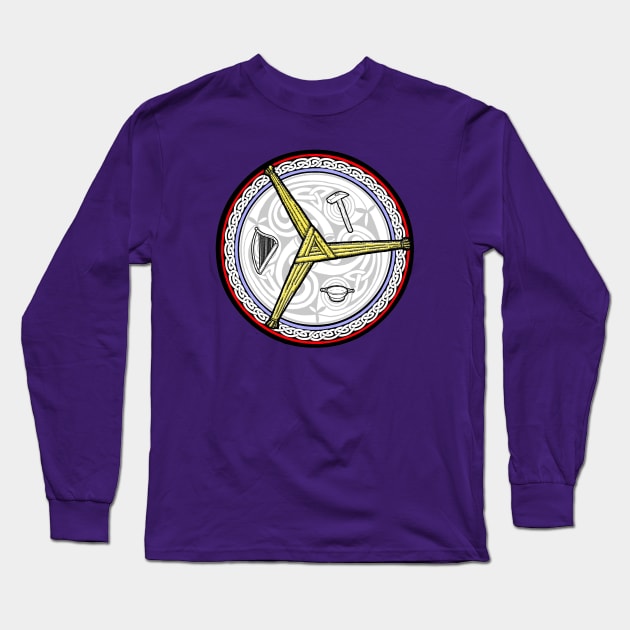 Brigid the Triple Goddess Long Sleeve T-Shirt by IanCorrigan